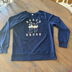 Old Navy size M “Beach Squad” navy blue sweatshirt